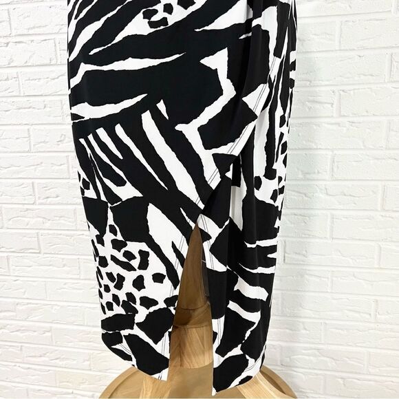 NWT Joseph Ribkoff Animal Print Cap Sleeve Dress Size 8 - Picture 8 of 14